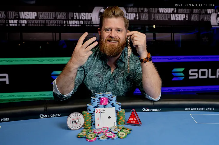 Nathan Gamble Makes WSOP History With Third PLO8 Bracelet