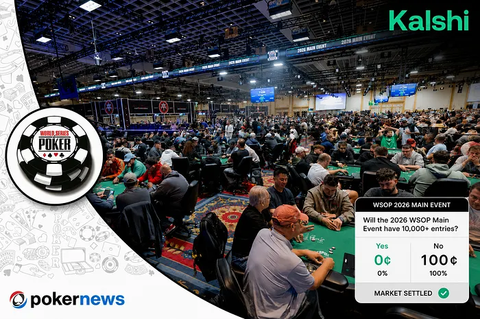 WSOP 2026 Misses 10,000-Entry Mark, Kalshi No Bettors Win